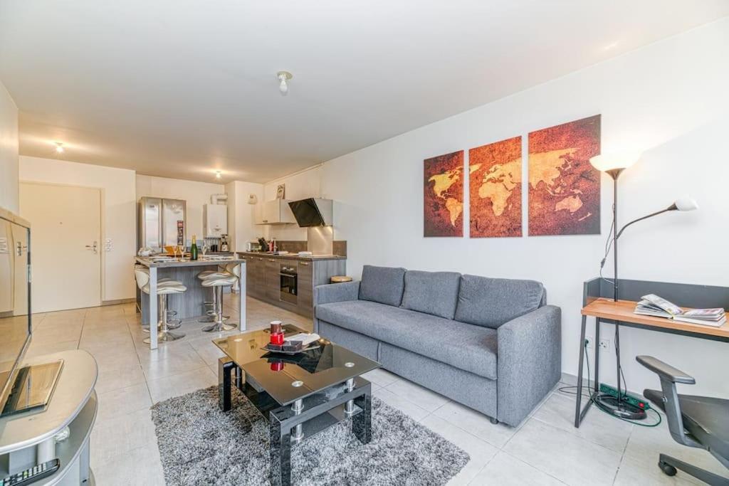 Bel Appartement-Garage Prive-Balcon-Wifi Fibre Rhut 외부 사진